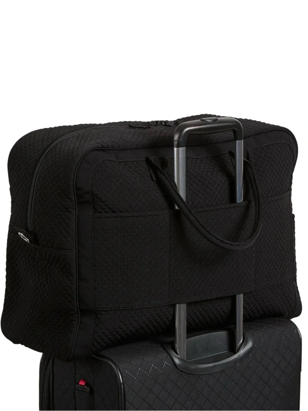 Vera Bradley Grand Weekender Travel Bag in Microfiber Black New